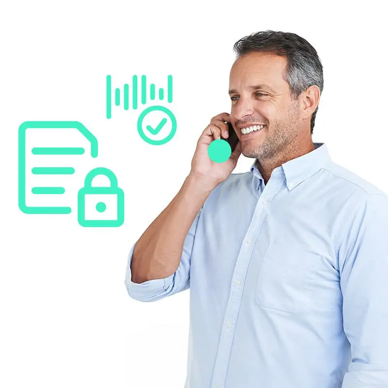 hombre habla telefono firvox