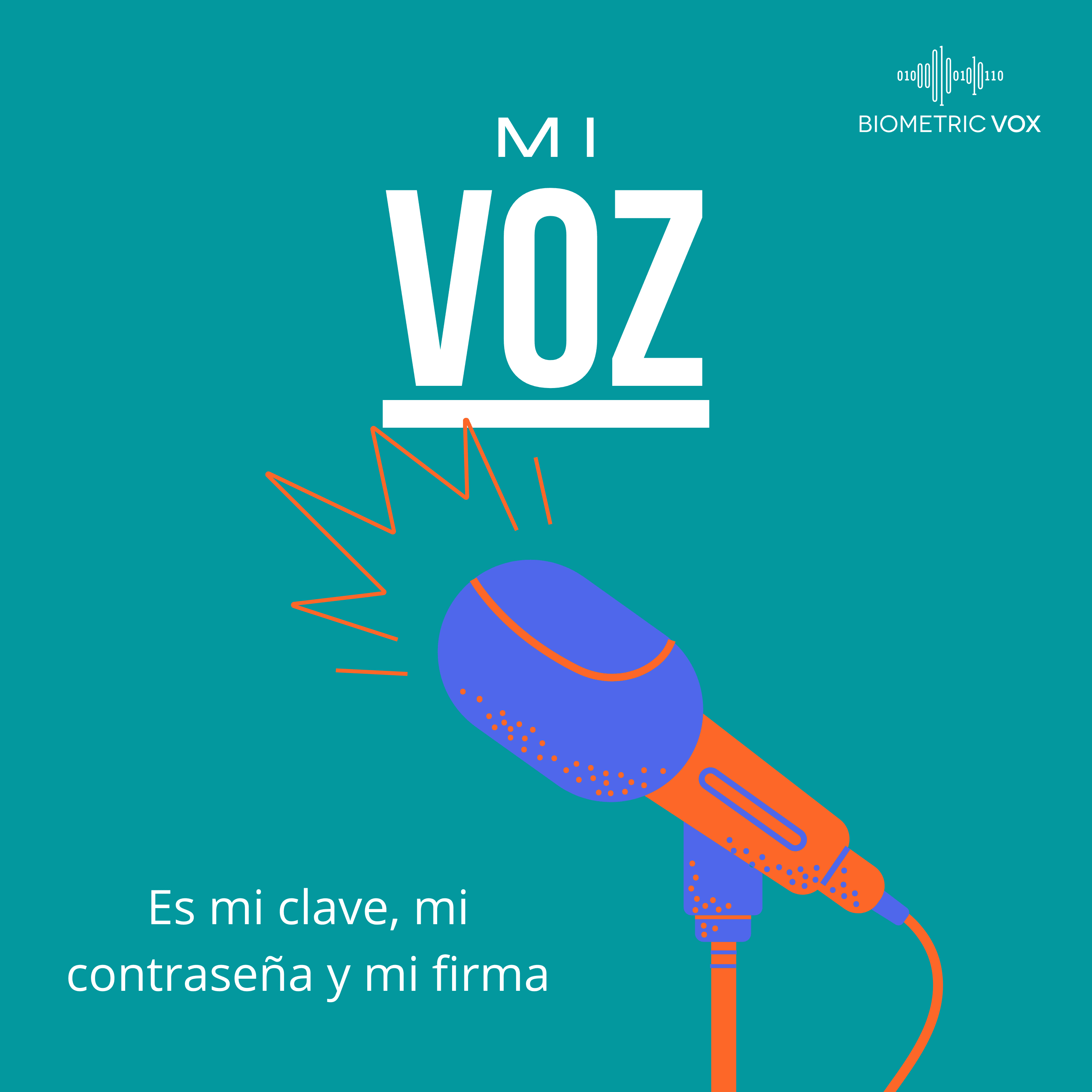 Morado Naranja Micrófono Ilustración Noticias Política Portada Podcast